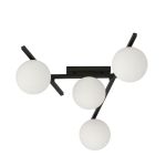 Emibig Deckenleuchte Smart Stahl Schwarz | Geeignet für 4x E14 - Max 10W