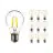 Mehrfachpackung 10x Noxion Lucent LED E27 Birne Fadenlampe Klar 7W 806lm - 822-827 Dim To Warm | Dimmbar - Ersatz für 60W